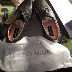 Bruno Marc Black Oxford Dress Shoes